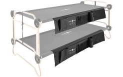 Disc-O-Bed Organizer Grau Seitentasche Für SINGEL L Und Sol-O-Cot Feldbett