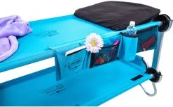 Disc-O-Bed Kid-O-Bunk Kinder Camping Stockbett Inkl. Seitentaschen Blau / Silber -Campingwelt Verkauf 378641 2375573 1