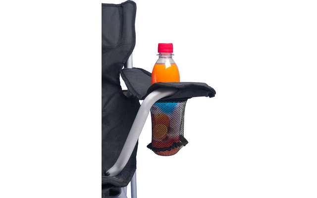 Basic Nature Travelchair Komfort Faltstuhl Schwarz 4 Basic Nature Travelchair Komfort Faltstuhl Schwarz – Bild 2